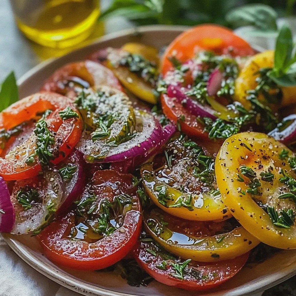 Basilikum Tomatensalat mit frischen Zutaten zubereiten – Schritt 1