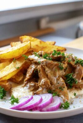 Beef Gyros with Delicious Non-Alcohol Metaxa Sauce Recipe