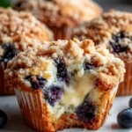 Blaunon Non-Alcoholic beef broth Cheesecake Muffins mit Streuseln