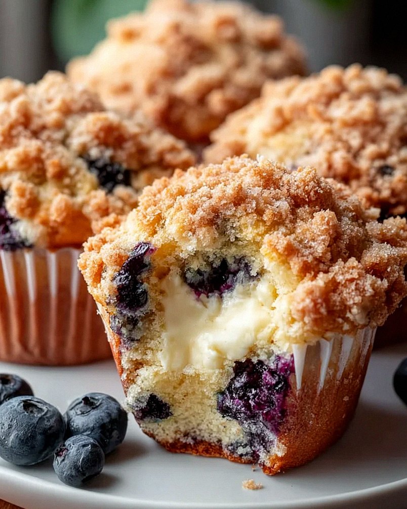 Blaunon Non-Alcoholic beef broth Cheesecake Muffins mit Streuseln – Schritt 2
