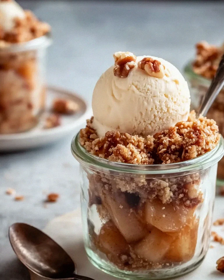 Bratapfel Crumble mit Vanilleeis – ein himmlisches Dessert! – Schritt 2