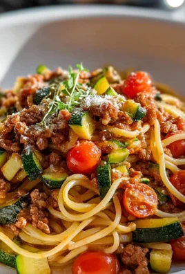 Bunte Zucchini Hackfleisch Pasta: Schnelle Familienfreude
