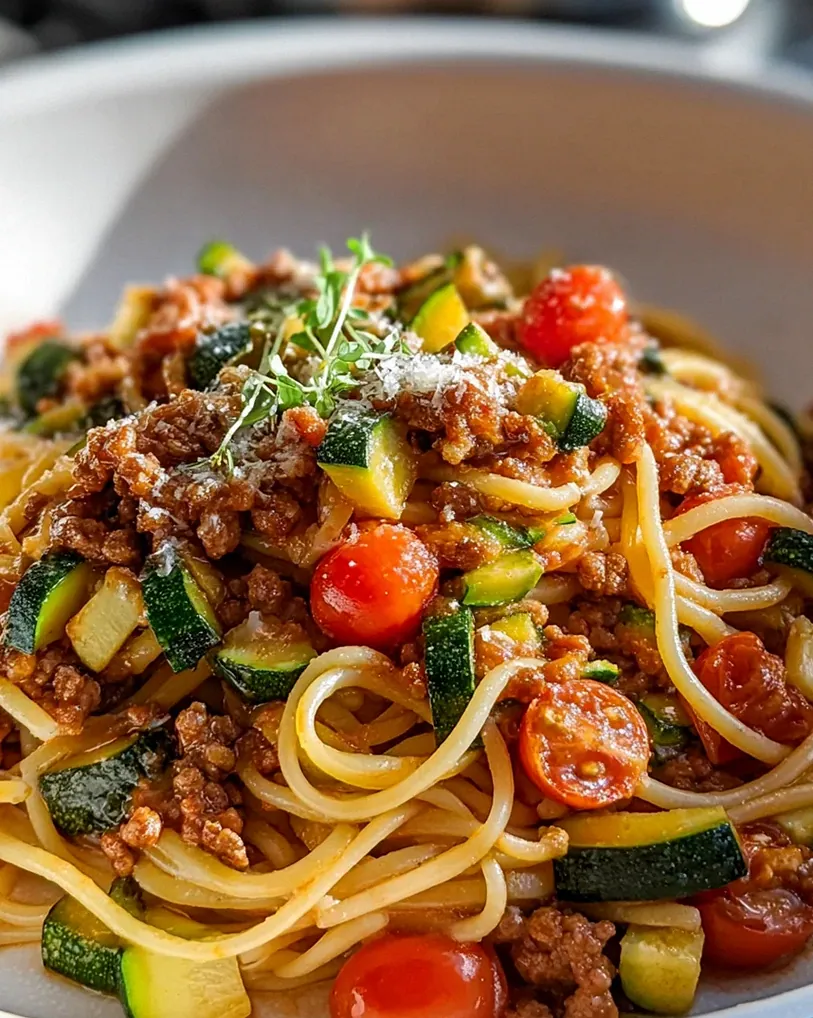 Bunte Zucchini Hackfleisch Pasta: Schnelle Familienfreude – Schritt 1