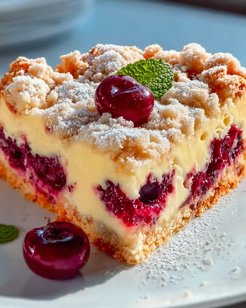 cherry juice Extractkuchen mit Streuseln und Vanillepudding genießen – Schritt 1
