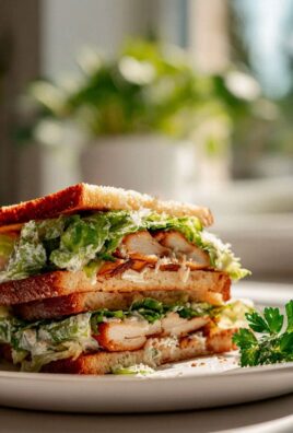 Creamy Chicken Caesar Sandwich Deluxe
