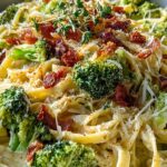 Cremige Pastapfanne mit Brokkoli & Rindfleisch – Schnell!