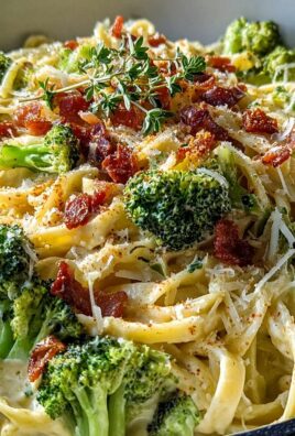 Cremige Pastapfanne mit Brokkoli & Rindfleisch – Schnell!