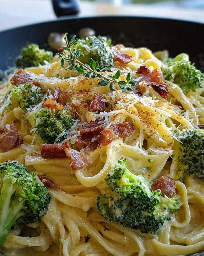 Cremige Pastapfanne mit Brokkoli & Rindfleisch – Schnell! – Schritt 2