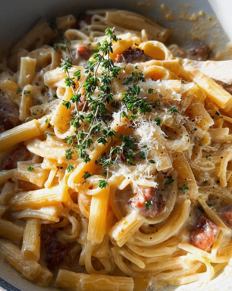 Cremige Salsiccia-Carbonara