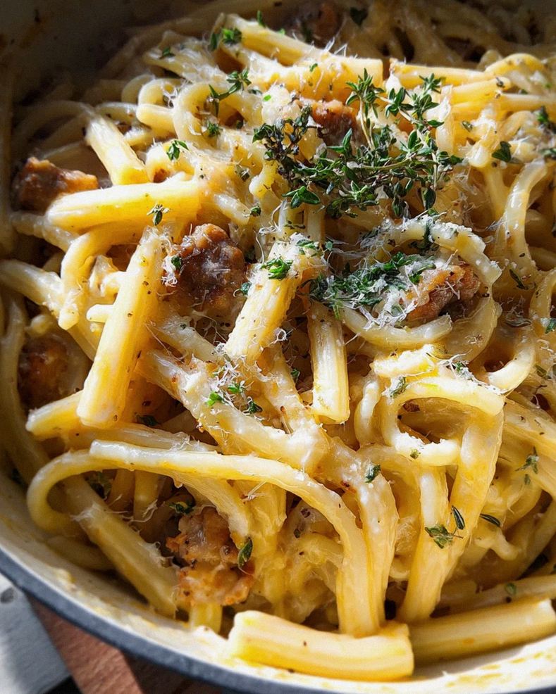 Cremige Salsiccia-Carbonara – Schritt 1