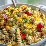 Cremiger Rindfleisch Putenspeck Cheddar Ranch Nudelsalat