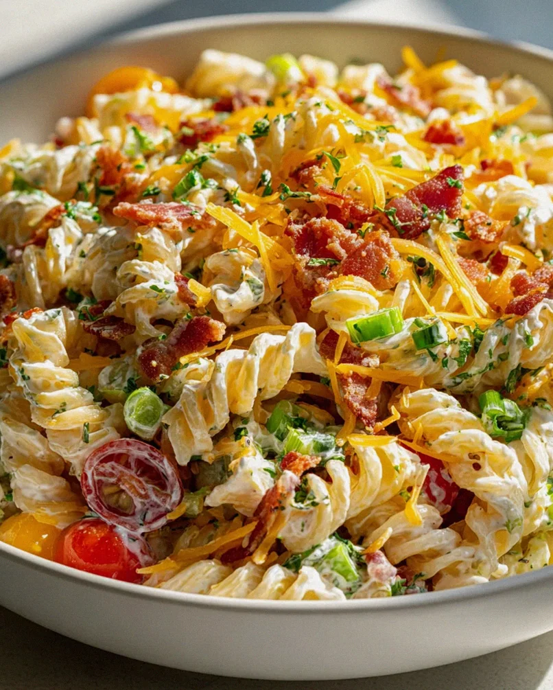 Cremiger Rindfleisch Putenspeck Cheddar Ranch Nudelsalat – Schritt 2