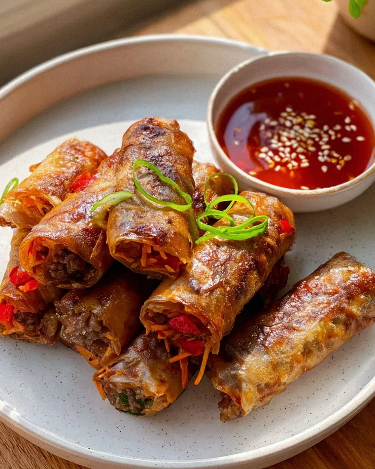 Crispy Frühlingsrollen aus dem Airfryer – Knuspriger Genuss!