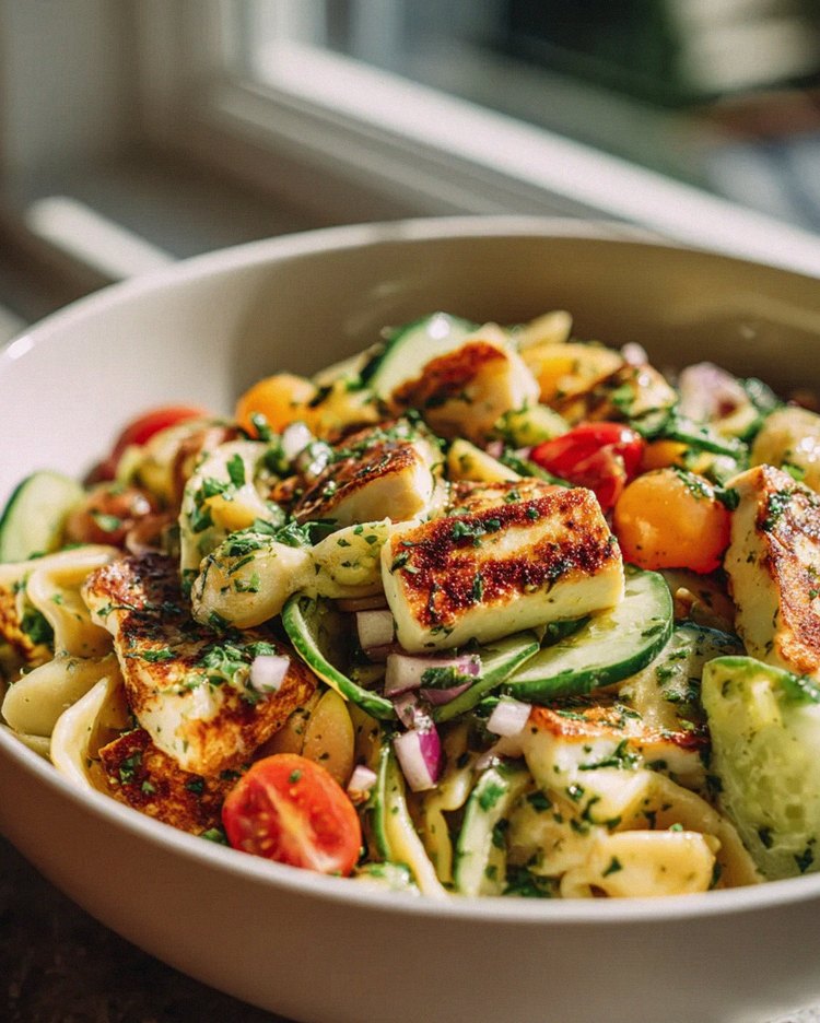 Der bunte Halloumi Pasta Salat: Frische, Farbe, Genuss! – Schritt 2