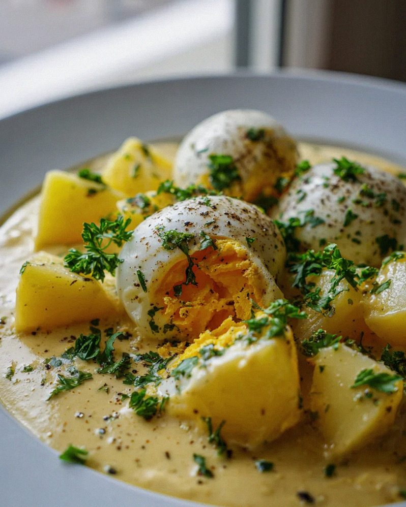 Eier in Senfsauce mit Kartoffeln – Ein einfaches Genussrezept!