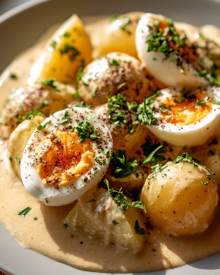 Eier in Senfsauce mit Kartoffeln – Ein einfaches Genussrezept! – Schritt 2