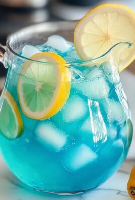 Erfrischende Blaue Himbeere Limonade für den Sommer