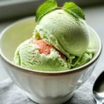 Frische Minze Eiscreme für heiße Sommertage