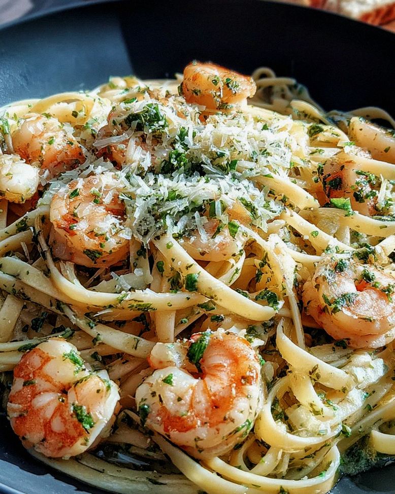 Garnelen Pasta mit Kräuterbutter und Knoblauch – Schritt 2
