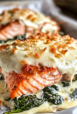 Gebackener Lachs mit Spinat und Mozzarella Zauber