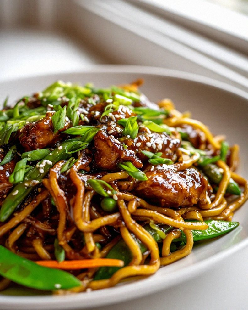 Hähnchen Teriyaki Nudeln mit Honig-Soja Glasur – Aromatisch! – Schritt 2