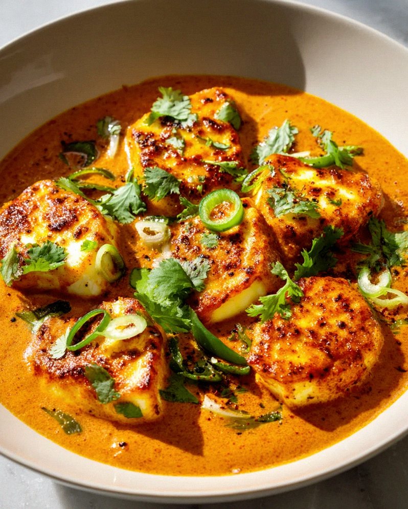 Halloumi Makhani: Creamy Curry Delight