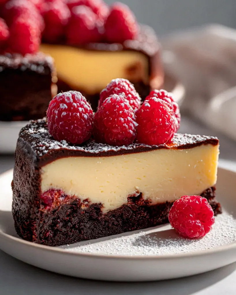Himnon-Alkoholfreies Rinderbrühe Brownie Cheesecake: Ein Genuss! – Schritt 1