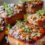 Honig Knoblauch Glasierte Rinderfilet Medaillons Rezept lecker!