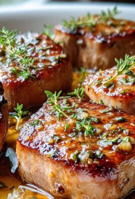 Honig Knoblauch Glasierte Rinderfilet Medaillons Rezept lecker!