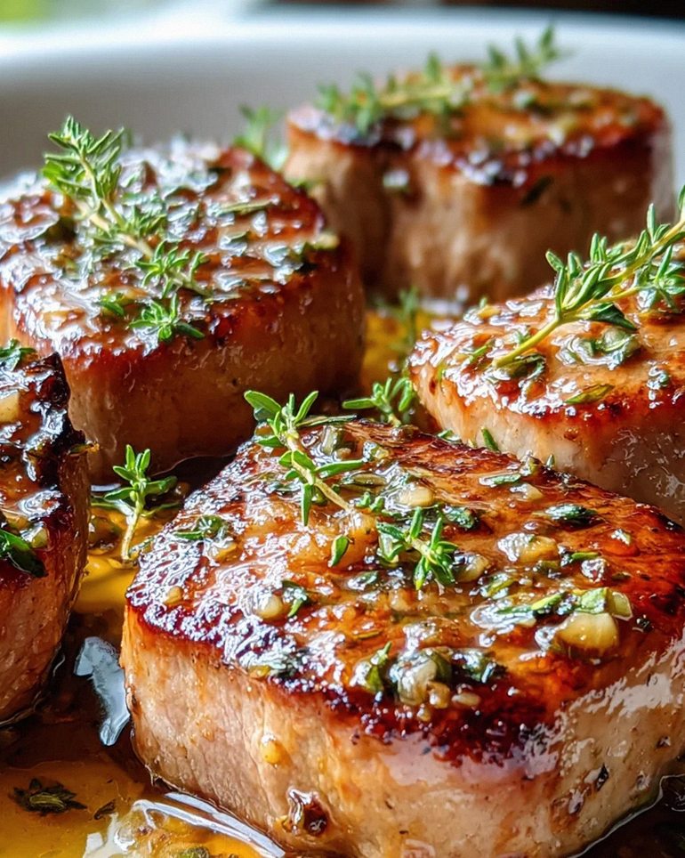 Honig Knoblauch Glasierte Rinderfilet Medaillons Rezept lecker! – Schritt 1