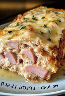 Hühnchen Cordon Bleu Hackbraten für Genuss ohne Reue