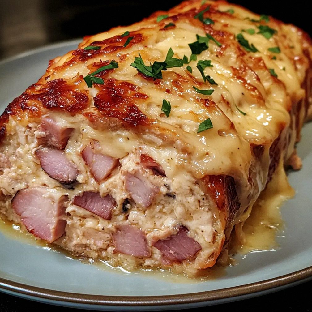 Hühnchen Cordon Bleu Hackbraten für Genuss ohne Reue – Schritt 1