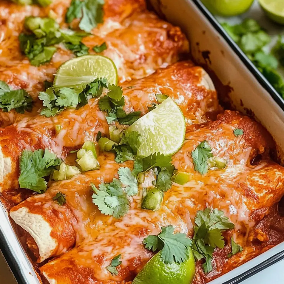 Hühnchen Slow Cooker Enchiladas - Schnelle & leckere Variante