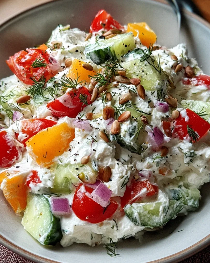 Hüttenkäse-Salat – Schritt 2