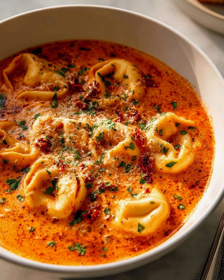 Käse-Tomaten-Tortellini-Suppe: Cremig und lecker! – Schritt 2