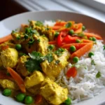 Klassischer Curry Reis mit Hähnchen & Gemüse – So lecker!