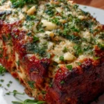 Knoblauch Parmesan Hähnchen Hackbraten – Lecker & Saftig!