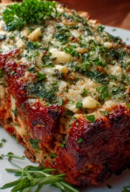 Knoblauch Parmesan Hähnchen Hackbraten – Lecker & Saftig!