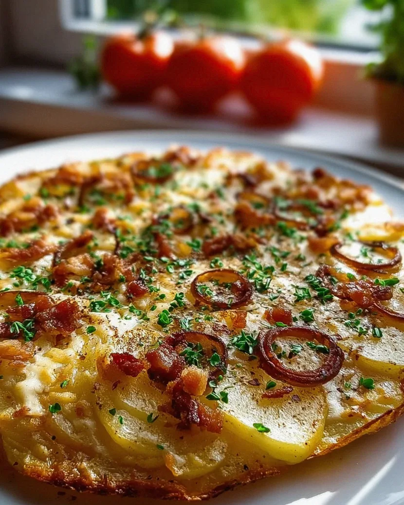Knusprige Kartoffelpizza vom Blech: Schnell & unglaublich lecker