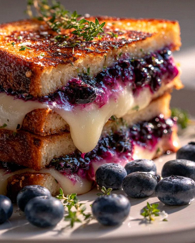 Knuspriger Blaubeer Grilled Cheese: Süß-salzige Gaumenfreude – Schritt 1