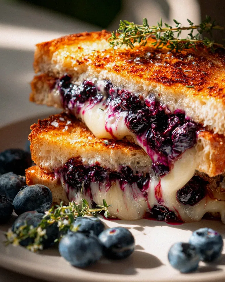 Knuspriger Blaubeer Grilled Cheese: Süß-salzige Gaumenfreude – Schritt 2