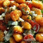 Knuspriger Gnocchi-Salat mit Joghurt-Dressing