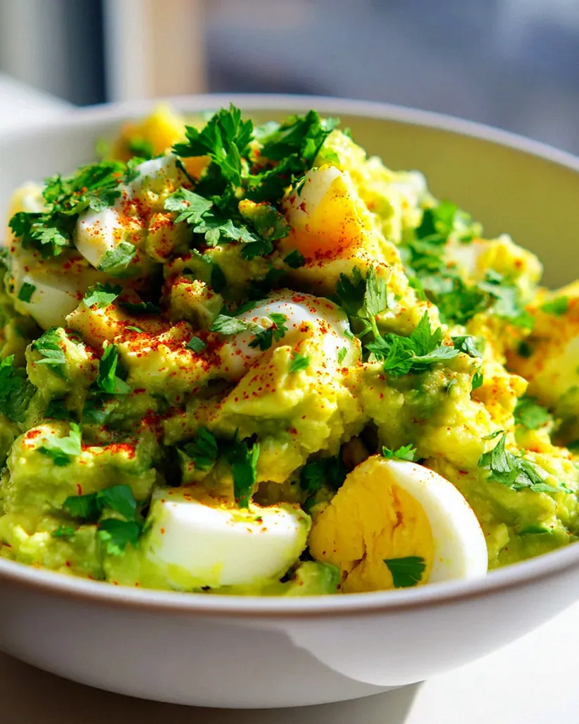 Köstliche Keto Avocado Eiersalat Bowl – Dein schnelles Low-Carb Gericht