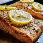 Köstliches und super saftiges Lachsfilet aus dem Ofen