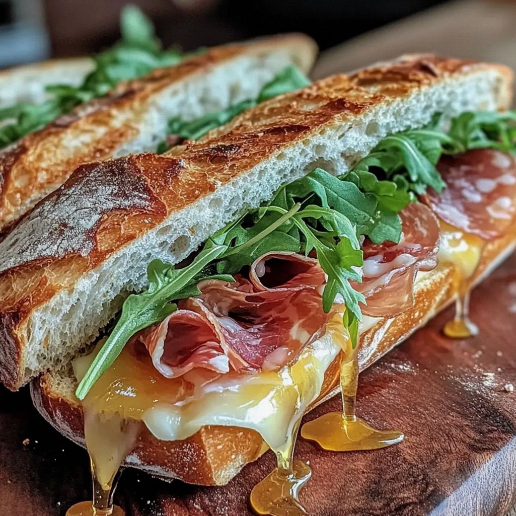 Leckeres Putenschinken und Honig Brie Picknick Baguette – Schritt 1