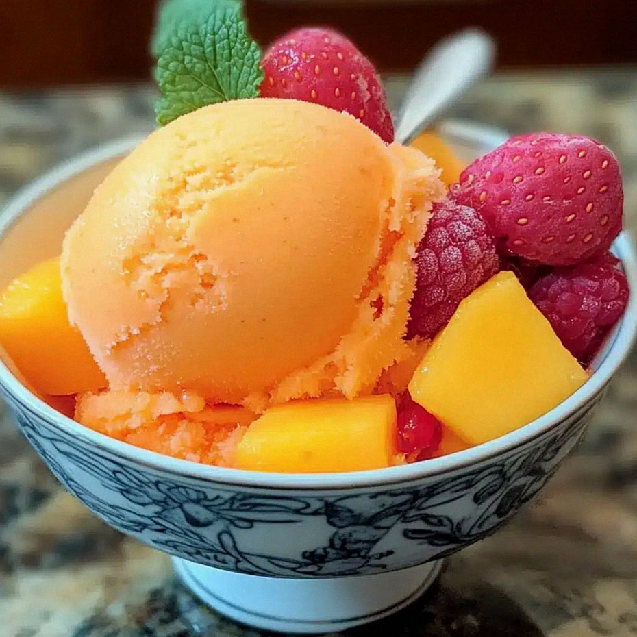 Mango Erdbeer Sorbet: Frisch und Einfach Selbstgemacht – Schritt 1