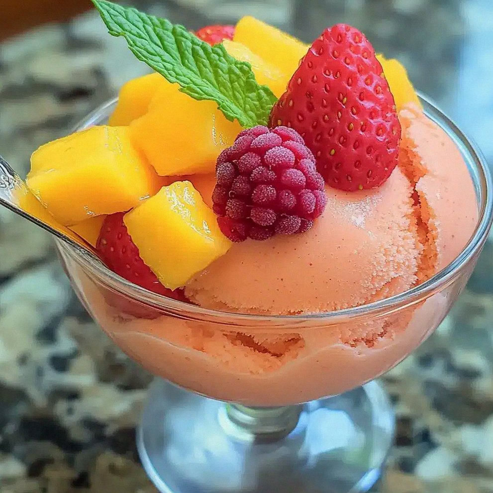Mango Erdbeer Sorbet: Frisch und Einfach Selbstgemacht – Schritt 2