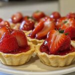 Mini Erdbeertörtchen mit buttrigem Kurzgebäck
