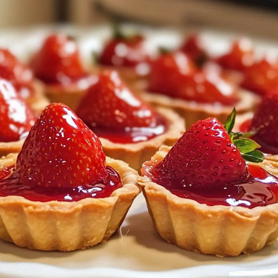 Mini Erdbeertörtchen mit buttrigem Kurzgebäck – Schritt 1