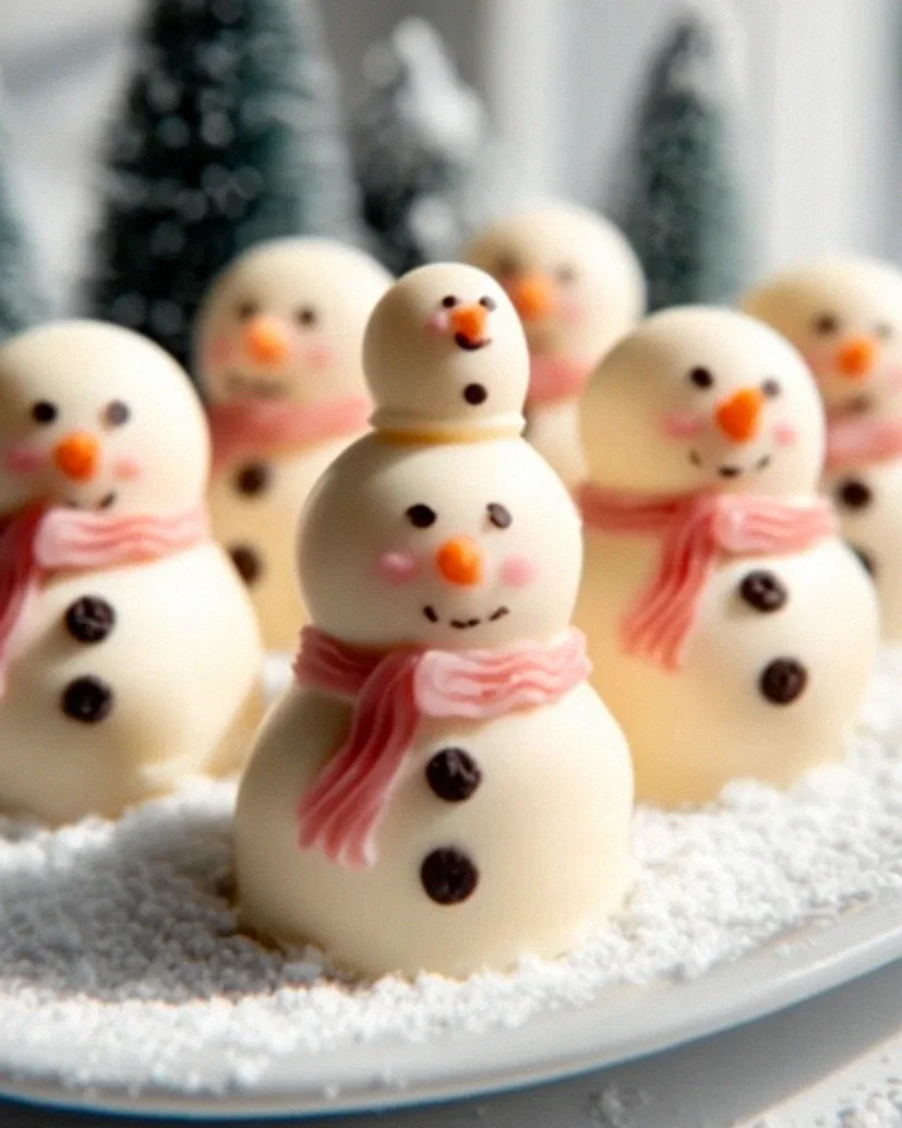 No Bake Schneemann-Trüffel: Leckeres Rezept für Weihnachten!